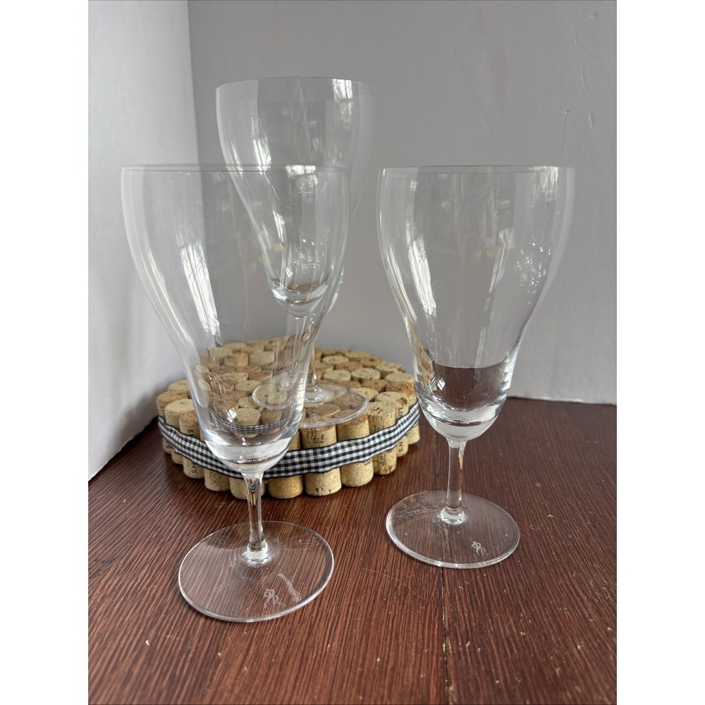 Rosenthal Crystal Romance II Stem 6 7/8 Iced Tea Goblet Set Of 3 Signed Pristine